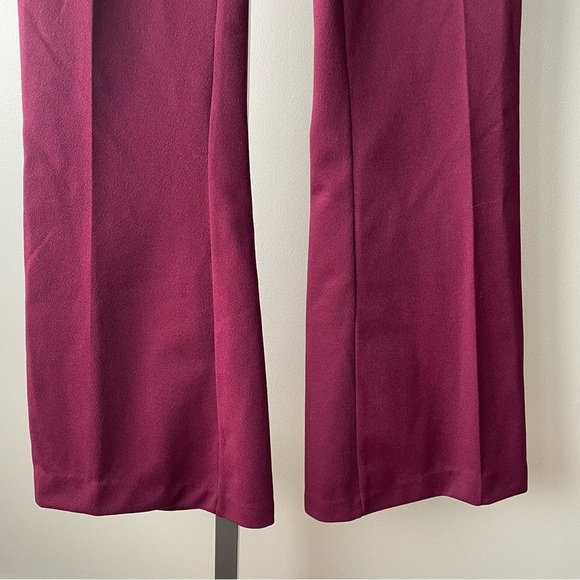 70s Vintage London Look Bell Bottom Flare Trouser Pant Made in Canada Slim Thigh - Picture 5 of 9